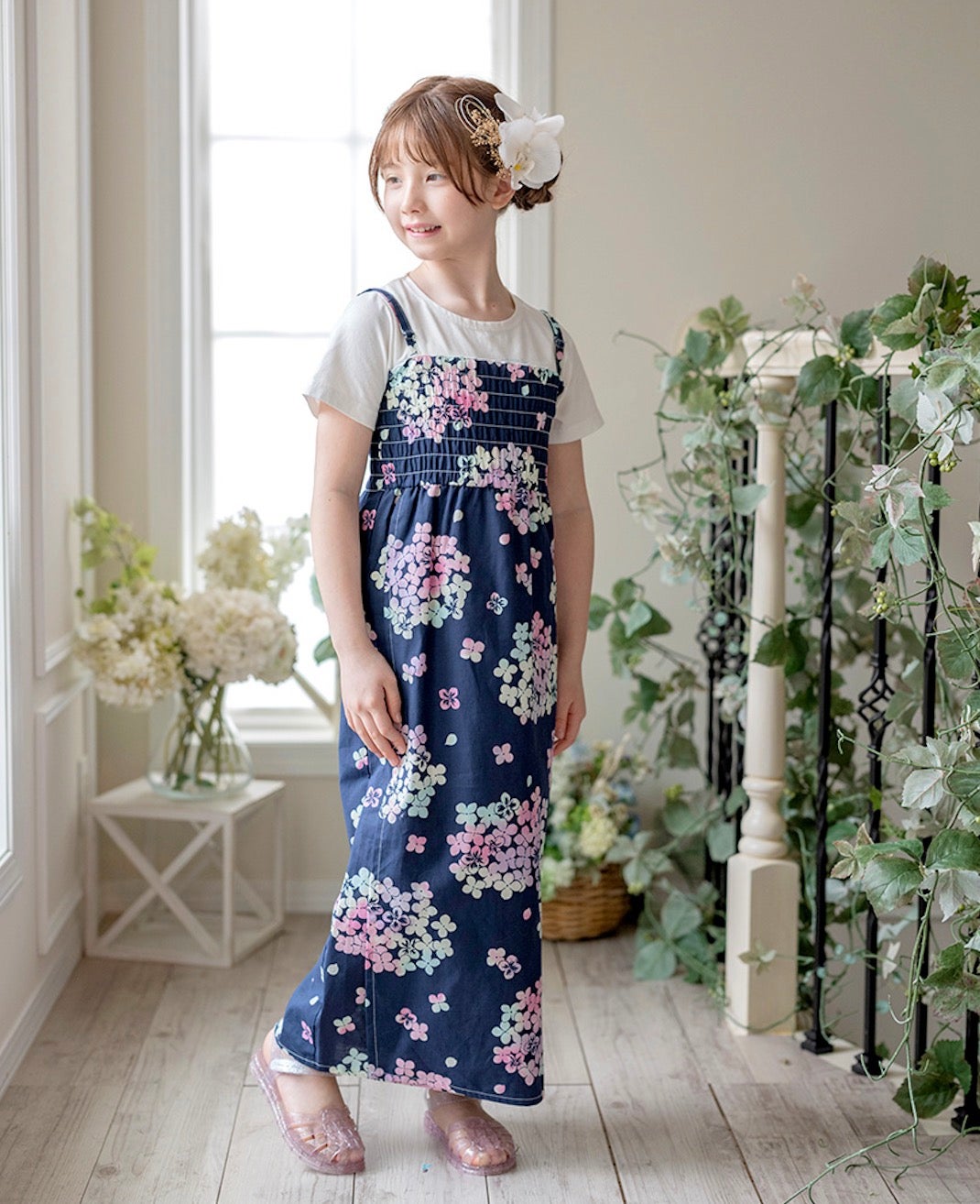 胡蝶蘭髪飾り 和装 洋装 ヘアクリップ ヘアアクセサリー 七五三 着物 浴衣 袴 卒業袴 卒業式 成人式 花 キッズ ジュニア レディース