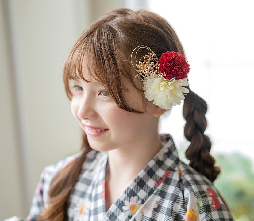 送料無料和装髪飾り 和装 洋装 ヘアクリップ ヘアアクセサリー 七五三