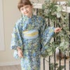 送料無料　浴衣子供女の子キッズ・ジュニア・ベビーセパレートキャサリンオリジナル和柄がかわいい2ピース浴衣セット（ワンピース・上衣・兵児帯）[90100110120130140150160cm紺黒ピンク椿朝顔猫]夏花火大
