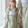 送料無料　浴衣子供女の子キッズ・ジュニア・ベビーセパレートキャサリンオリジナル和柄がかわいい2ピース浴衣セット（ワンピース・上衣・兵児帯）[90100110120130140150160cm紺黒ピンク椿朝顔猫]夏花火大