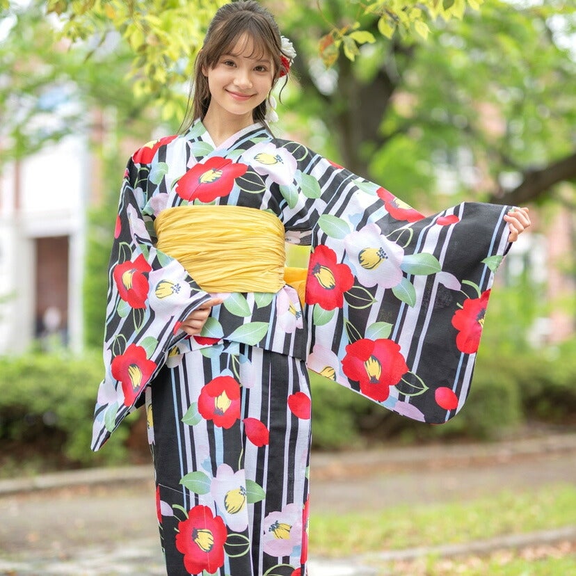 ワンピースになる2wayゆかたレディースサイズ