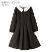 女の子フォーマルスカラップレース白襟ワンピース[長袖卒服2019110120130140150160cmグレーネイビーブラック黒紺キッズワンピース入学式卒園式結婚式発表会七五三法事子供服楽天通販]キャサリンコテージ