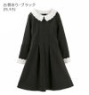 女の子フォーマルスカラップレース白襟ワンピース[長袖卒服2019110120130140150160cmグレーネイビーブラック黒紺キッズワンピース入学式卒園式結婚式発表会七五三法事子供服楽天通販]キャサリンコテージ