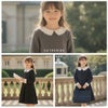 【入学準備セール】白襟令嬢ワンピース卒業式入学式女の子ワンピーススカラップレース白襟長袖ワンピースきちんとワンピース喪服お受験入学式キッズキャサリンコテージTAKC7663fuku