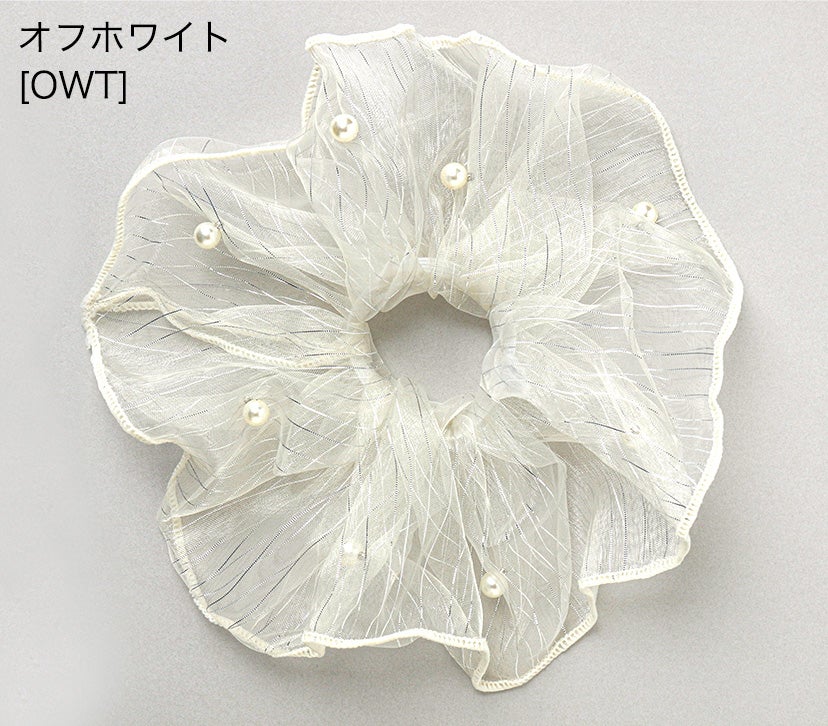 シンプルサテンシュシュ髪飾りヘアアクセサリーYUP6