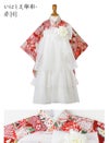 送料無料袴セット卒業式卒園式着付け簡単刺繍入り袴和装セットジュニア女の子[着物上衣/袴/袴下帯/帯枕]赤白黒緑卒服小学生子供[110120130140150160cm]キッズ和服小学校通販購入