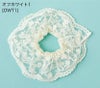 レースシュシュ ヘアアクセサリー ヘアゴム 白 ヘアアクセ ヘアアレンジ キッズ ジュニア レディース